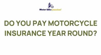 Unveiling the Hidden Costs: Do You Really Need Motorcycle Insurance Year Round?