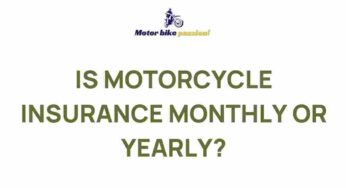 Unraveling the Mystery: Monthly vs. Yearly Motorcycle Insurance