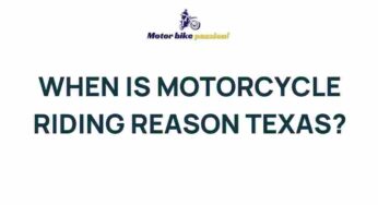 Unveiling the Thrills of Motorcycle Riding: Discover the Best Time to Hit the Roads