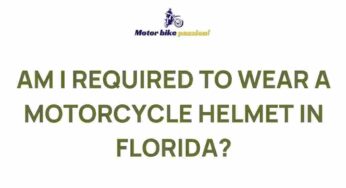 Uncovering the Truth: Mandatory Motorcycle Helmet Laws in Florida