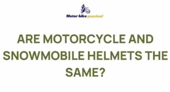 Uncovering the Differences Between Motorcycle and Snowmobile Helmets