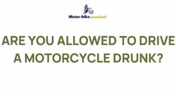Unveiling the Dangers: Riding Under the Influence of Alcohol