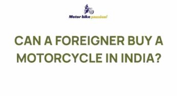 Uncovering the Intriguing Process of Purchasing a Motorcycle in India