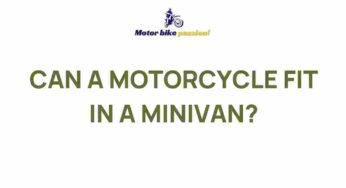 Unveiling the Mystery: Can You Fit a Motorcycle in a Minivan?
