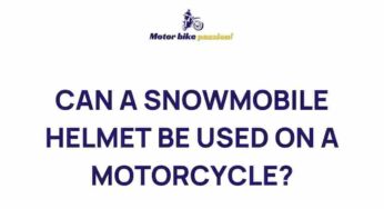 Unveiling the Versatility of Snowmobile Helmets: Can They Enhance Motorcycle Safety?