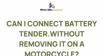 Revolutionize Your Motorcycle Battery Care with this Ingenious Trick