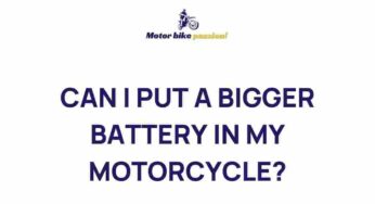 Unleashing Power: Upgrading Your Motorcycle Battery