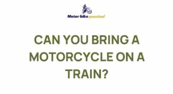 Uncover the Intriguing World of Motorcycle Train Transport