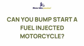 Unveiling the Mysteries of Bump Starting Modern Motorcycles