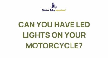 Uncover the Mysteries of LED Lights on Motorcycles