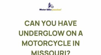 Uncover the Legality of Underglow Lights on Motorcycles in Missouri