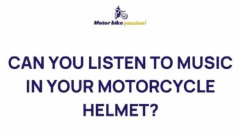 Unveiling the Secret: Music in Motorcycle Helmets