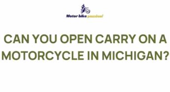 Uncovering the Rules of Open Carry on a Motorcycle in Michigan