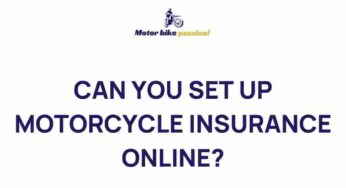 Unveiling the Future of Motorcycle Insurance: Online Setup Made Easy