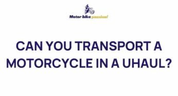 Unveiling the Secrets of Transporting a Motorcycle Safely