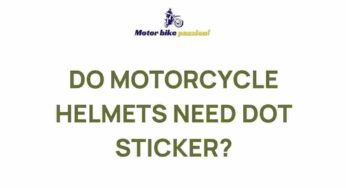 Uncovering the Mystery of DOT Stickers on Motorcycle Helmets