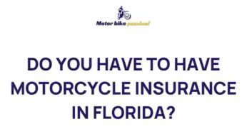 Unraveling the Mystery: Motorcycle Insurance Requirements in Florida