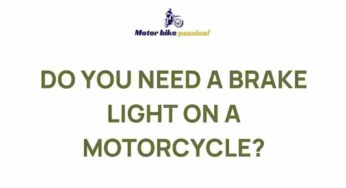 Unveiling the Importance of Motorcycle Brake Lights