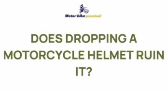 Unveiling the Truth: The Impact of Dropping a Motorcycle Helmet