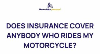 Unraveling the Mystery of Motorcycle Insurance Coverage