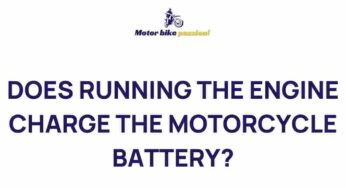 Unveiling the Mystery: Does Running the Engine Actually Charge Your Motorcycle Battery?