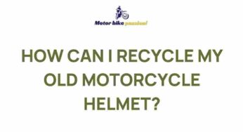 Uncover the Secrets of Properly Recycling Your Old Motorcycle Helmet