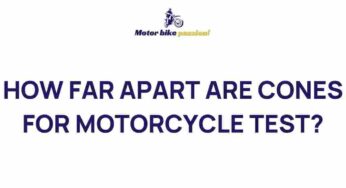 Unveiling the Mystery: Ideal Spacing Between Cones for Motorcycle Test