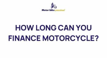Unraveling the Mysteries of Motorcycle Financing