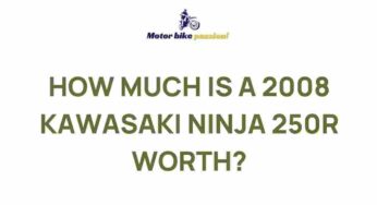 Uncover the Market Value of a 2008 Kawasaki Ninja 250R