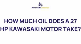 Unveiling the Mystery: Ideal Oil Capacity for a 27 HP Kawasaki Motor