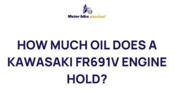 Unveiling the Mystery: Oil Capacity of Kawasaki FR691V Engine