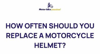 Unveiling the Mystery: When to Replace Your Motorcycle Helmet