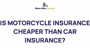 Uncovering the Cost: Motorcycle Insurance vs. Car Insurance