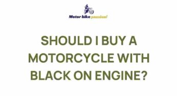Unveiling the Allure of Black Engine Motorcycles