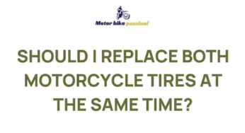 Unraveling the Mystery of Motorcycle Tire Replacement