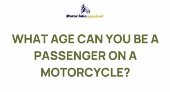 Unveiling the Thrills of Motorcycle Passenger Riding