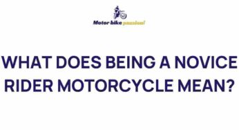 Unveiling the Thrills and Challenges of Novice Motorcycle Riding