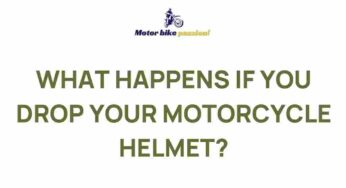 The Shocking Truth Behind Dropping Your Motorcycle Helmet