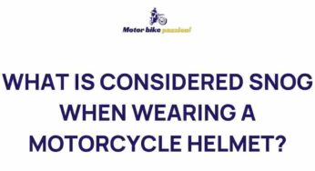 Uncovering the Mystery of Motorcycle Helmet Snugness