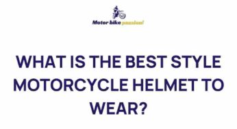 Uncover the Top Motorcycle Helmet Styles for Ultimate Protection