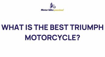 Unveiling the Top Triumph Motorcycles for Exceptional Riding Experiences