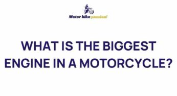 Unveiling the Powerhouse: The Largest Motorcycle Engine Revealed