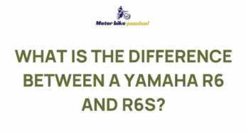 Unveiling the Distinctions Between Yamaha R6 and R6S