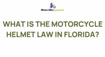 Unveiling Florida’s Motorcycle Helmet Law: What You Need to Know