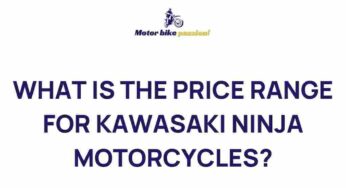Unveiling the Mystery: Price Range of Kawasaki Ninja Motorcycles