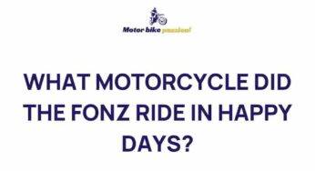 Uncovering the Mystery Behind the Fonz’s Iconic Motorcycle