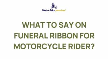 Unveiling the Art of Crafting Funeral Ribbons for Motorcycle Riders
