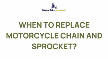 Unveiling the Secrets of Motorcycle Chain and Sprocket Replacement