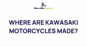 Unraveling the Mystery: The Origins of Kawasaki Motorcycles