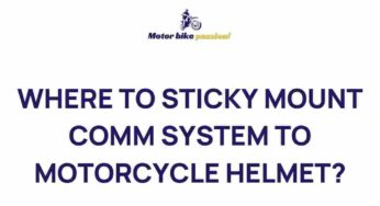 Discover the Best Location to Mount Your Communication System on Your Motorcycle Helmet